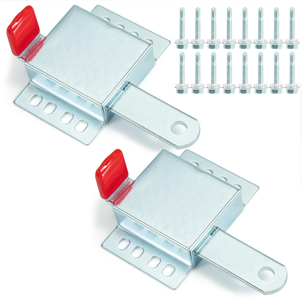 Heavy Duty Garage Door Lock, Steel Garage Door Locking Slide Latch 4852879389269