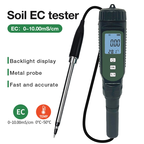 Soil EC Detector Temperature Detection Probe for Garden Grassland 2
