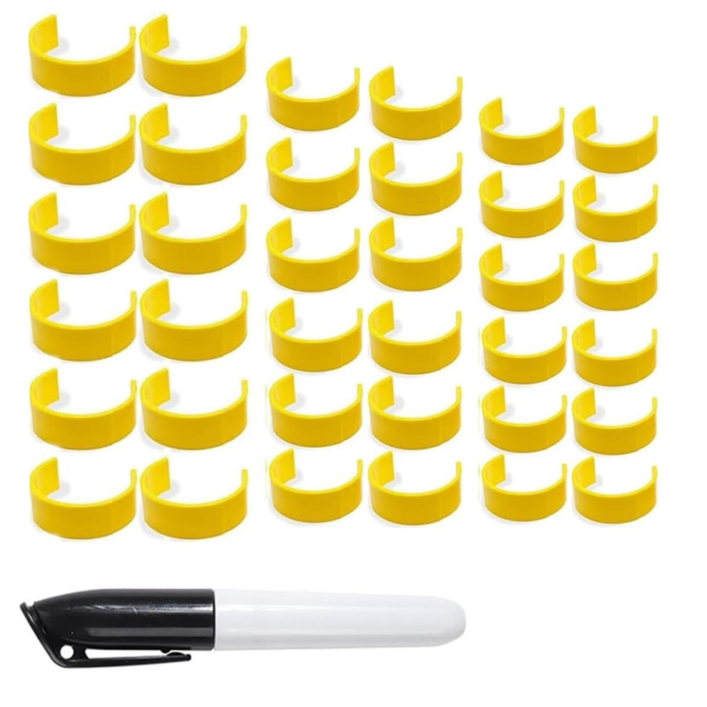 Medicine Bottle Label Clips Pack with Labels Pen 36PCS