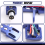 Universal HiFi DJ LP Toca-discos Headshell Mount Liga de alumínio Azul 6