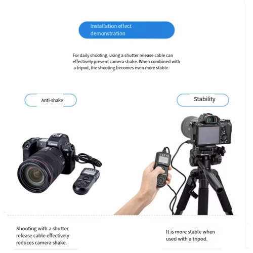 Timerfördröjd slutarkabel fjärrkontroll 2