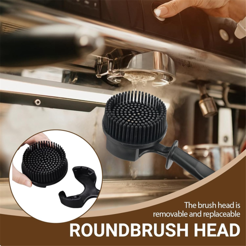 58MM Espresso Machine Cleaning Brush,Silicone Brush 1