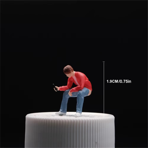 1/64 Scale Crouching Man Model for Architectural Car Scenes 2