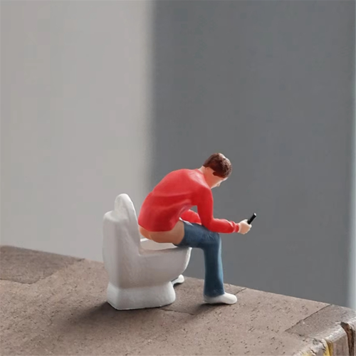 1/64 Scale Crouching Man Model for Architectural Car Scenes 1