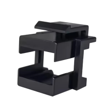 50 stuks RJ45 Jack-koppelingswandplaat zwart