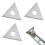 10Pcs 1inch Triangle Paint Paint Carbide Blades 2