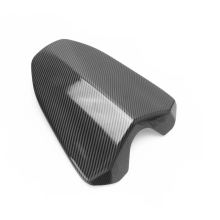 Capa para assento de passageiro de motocicleta com padrão de fibra de carbono