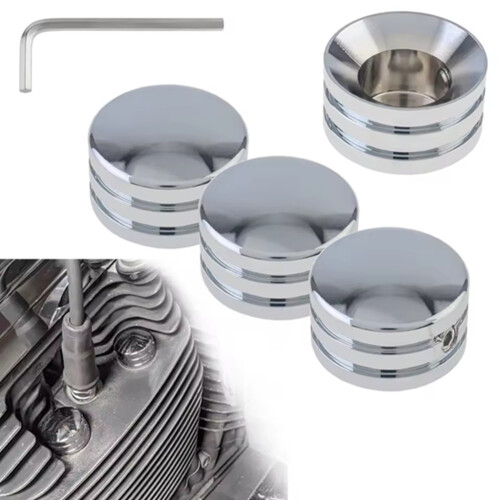 4pcs Motorcycle Spark Plugs Engine Screw Topper Cover for 2