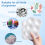 25 PCS Plastic Paint Palettes, 6 Rectangular White Tray Palettes 3
