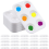 25 PCS Plastic Paint Palettes, 6 Rectangular White Tray Palettes 1