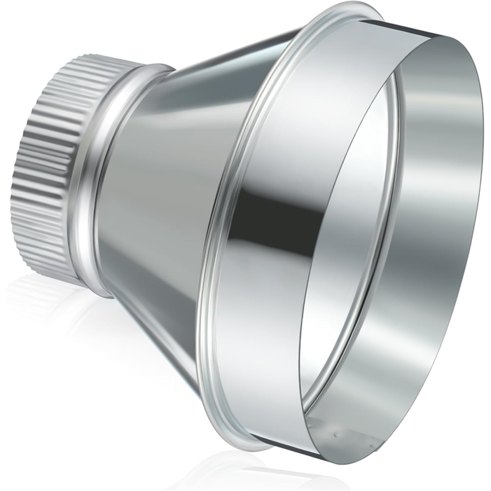 7 In To 4 In Duct Reducer Increaser Galvanized Steel Air Duct Adapter 4852879311772