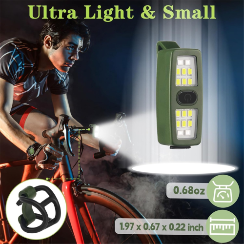Rechargeable LED Flashlight, Running Clip Lights Gift for Runners 1