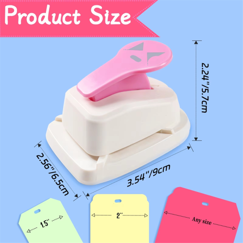 Craft Puncher Tabblad-tagmaker van elke maat Hoekpons 2