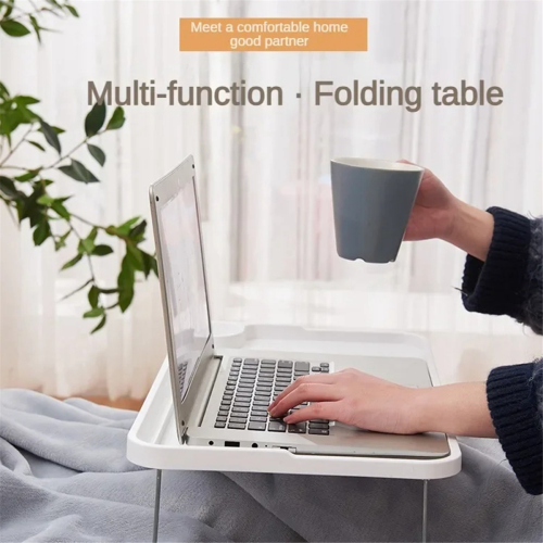 Laptop Bed Table Portable Folding Laptop Table with Cup Holder 1