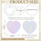 200Pcs Heart Button Maker Supplies Glittering Film 3