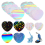 200Pcs Heart Button Maker Supplies Glittering Film 2