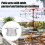 Ensemble de bouchons et capuchons pour trou de parasol, insert pour parasol de table de patio 5