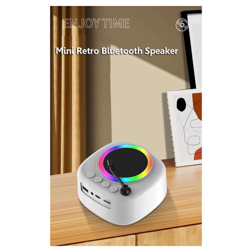 Ρετρό πικάπ Bluetooth ηχείο ήχου μουσικό κουτί HD εγγραφής 1