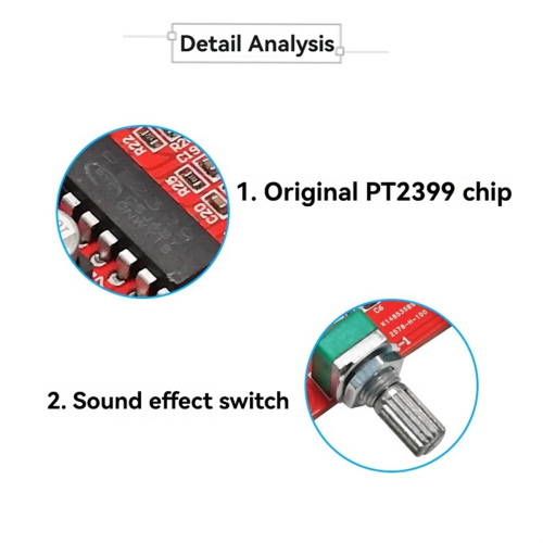 DC 7V 24V PT2399 Digitale Microfoonversterker Board Karaokeplaat 1