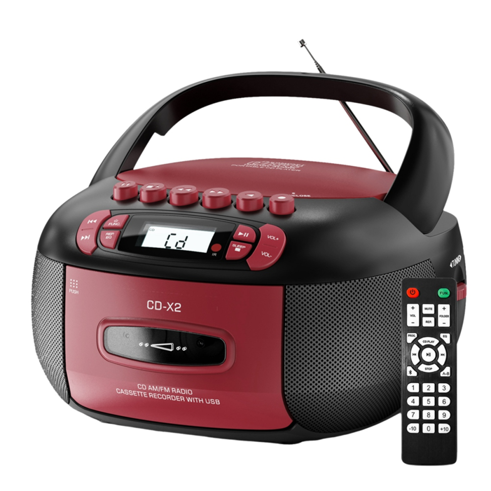 Cd Player Cassette Am Fm Radio Bluetooth Speakers Eu Plug 4851337059812