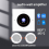 Bluetooth Audio Control Panel 86 with Amplifier Ceiling Speakers B 2