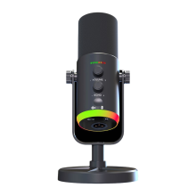 USB dynamische microfoon voor podcast gaming live streaming zwart