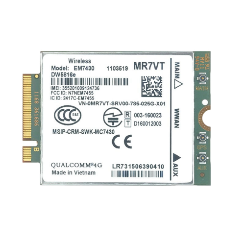 Karta WWAN EM7430 Moduł DW5816e CAT6 4G 2