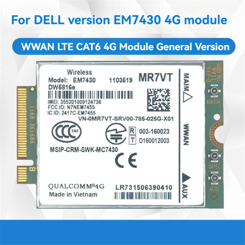 Karta WWAN EM7430 Moduł DW5816e CAT6 4G 1