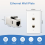 Pacote com 2 placas de parede Ethernet, placa de parede com 2 portas 3