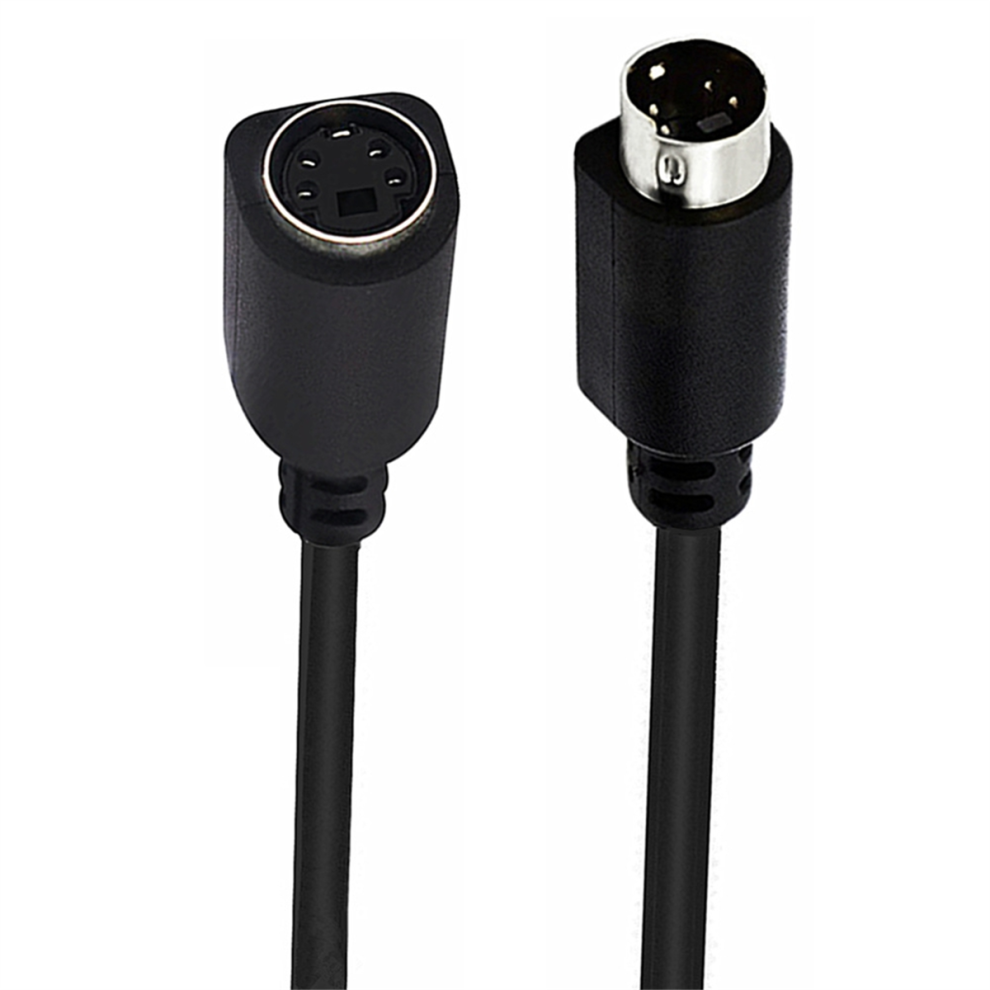 90 Degree Bend Mini Din 4Pin Male To Female S-Video Cable A 4851337062904
