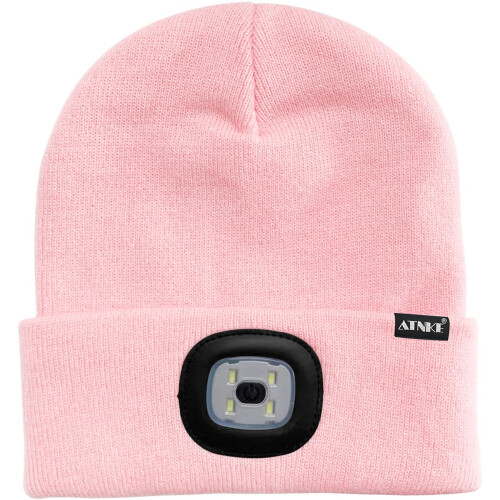 ATNKE LED Lighted Beanie Cap,USB Rechargeable Running Hat Ultra Bright 1