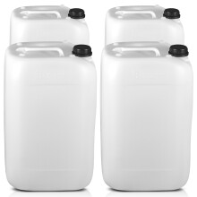 25L Water Container, Plastic, Tamper Proof Screw Cap, Large Water Jerr