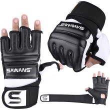 SAWANS Punch Bag Boxing Gloves Karate Mitts MMA Body Combat Taekwondo