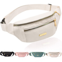 Fanny Pack Fashionable Waist Bag Casual Travel Bum Bag with 3 Zipper P