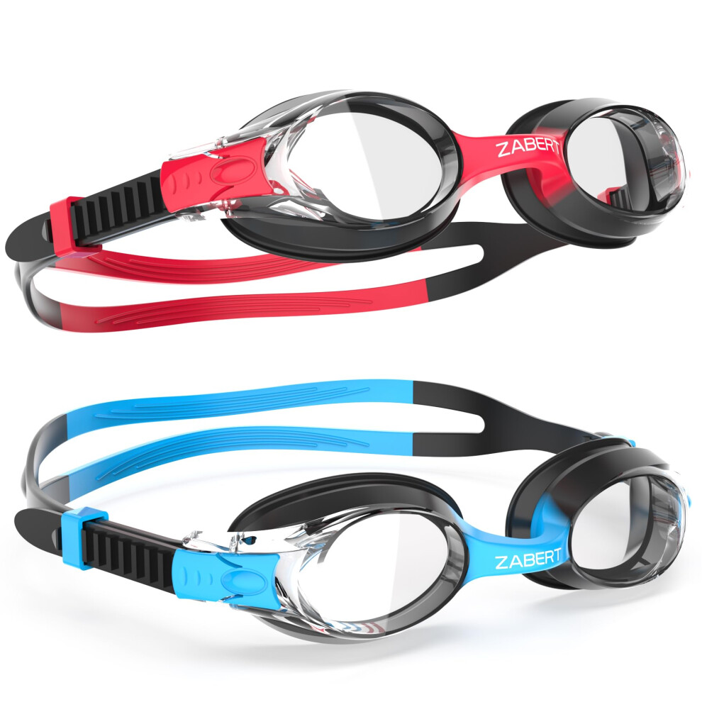 ZABERT 2 Pack K20 Kids Swimming Goggles, Swim Goggles for Kids Toddler
