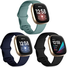 Oielai 3 Pack Strap Compatible for Fitbit Versa 3 Strap/Fitbit Sense S