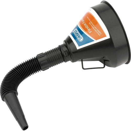 Draper Draper 140mm PVC Flexible Funnel | Gauze Filter | Handle for Efficient