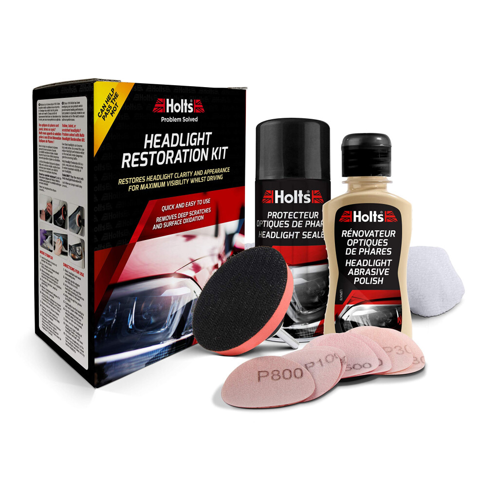 Holts Headlight Restoration Kit, Award Winning Headlamp Restoration Ki 6928338973466
