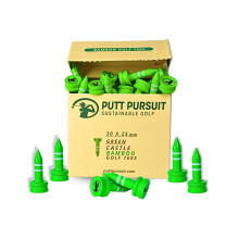 Putt Pursuit 25mm Castle Bamboo Golf Tees - Biodegradable & Sustainabl