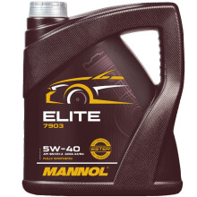 Mannol 5 Litres Elite 5W-40 Engine Oil 7903 ACEA A3/B4 Universal Ester
