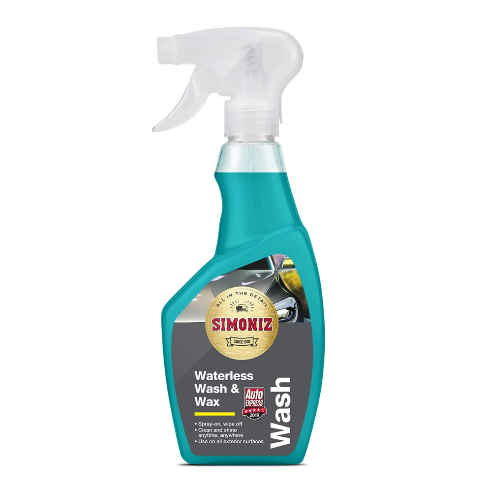 Simoniz Waterless Car Wash & Wax, Dual Action Waterless Wash & Wax, Cl
