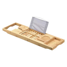 Bamboo Bathtub Rack Bath Tub Serving Tray Toilet