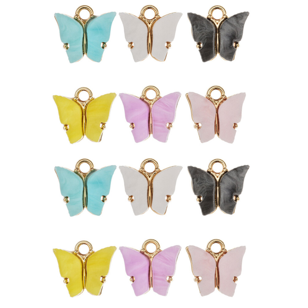 45 Stuks Acryl Vlinderlegering Accessoires-image