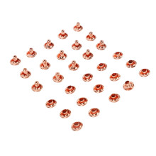 100 Sets Rosenvergoldete Metall-Reißzwecken 8x6mm für Lederhandwerk