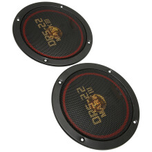 2 piezas 160 mm altavoces coaxiales para coche 150 W negro
