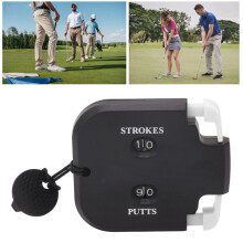 Golf-Score-Counter Kunststoff 2-stellige Schläge & Putts Klicker, Schwarz & Weiß