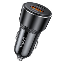YESIDO Y64 50W USB Type-C Dual Port Car Charger
