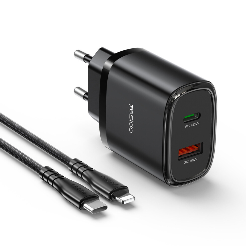 Yesido Yc47 20W Eu Plug Usb Type-C Charging 6914280538976