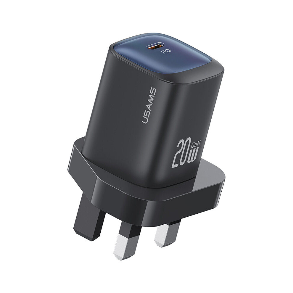 (Black) Cc250 Gan Charger Pd 3.0 Fast Charging 20W Wall Black 6914287365629