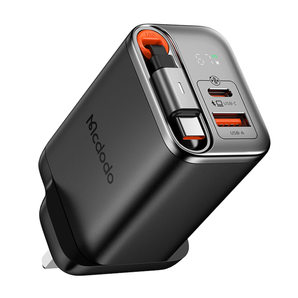 Black (Black) Mcdodo Ch-409 Freego 67W Gan Charger Usb-C Usb-A